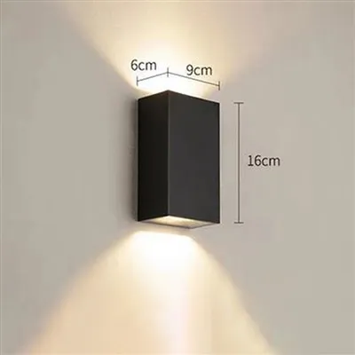 Kwadra Double Head Wall Dekorazzjoni Spotlight